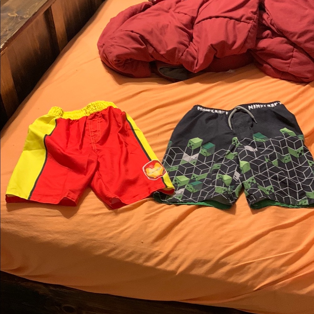 Kids Red and Yellow Shorts